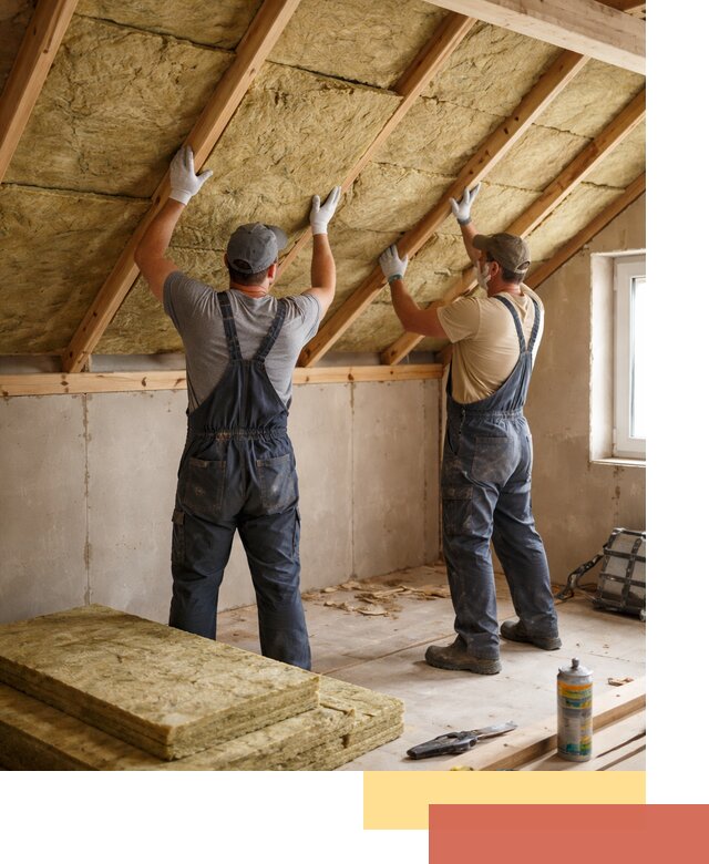 Утепление потолка минеральной ватой в Луховицах