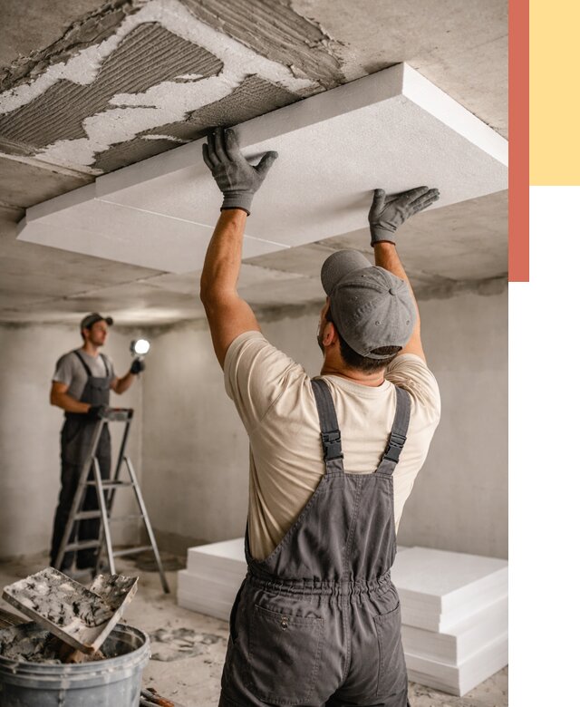 Утепление потолка пенопластом в Луховицах от 4655 руб/м2 — недорого и быстро | ОТДЕЛОЧНИК-Лхв