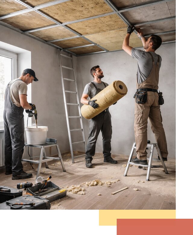 Шумоизоляция потолка в Луховицах: профессиональный монтаж и отделка