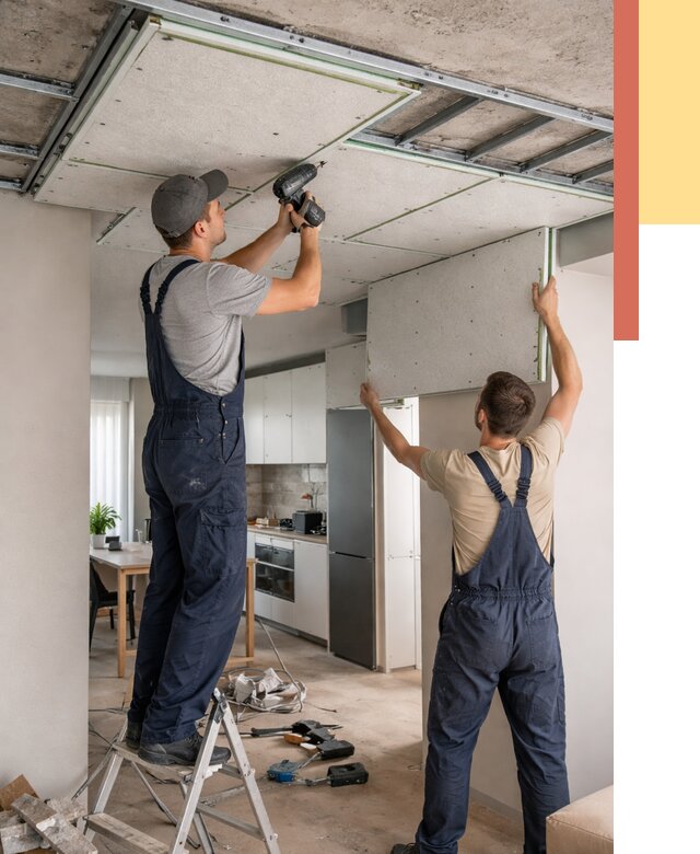 Шумоизоляция потолка панелями зипс в Луховицах от 1914 руб. под ключ | ОТДЕЛОЧНИК-Лхв